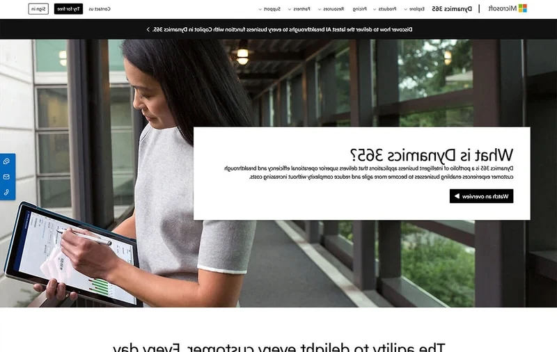 Dynamics 365 home page