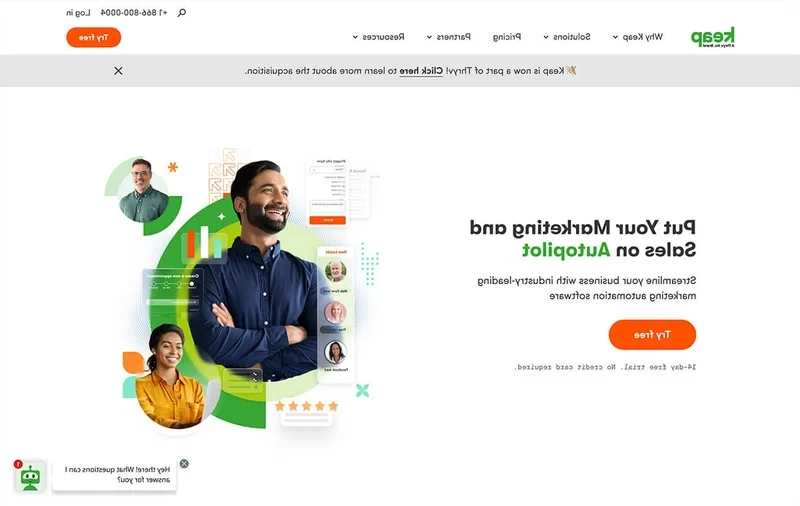 keap home page