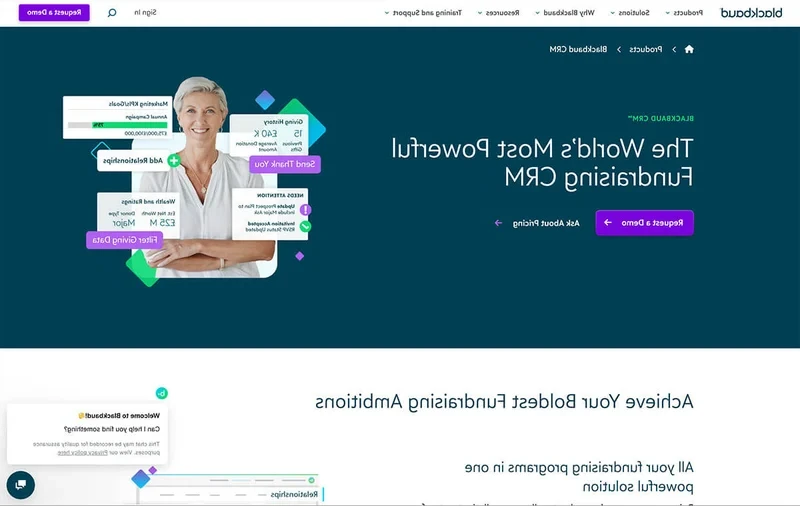 Blackbaud home page