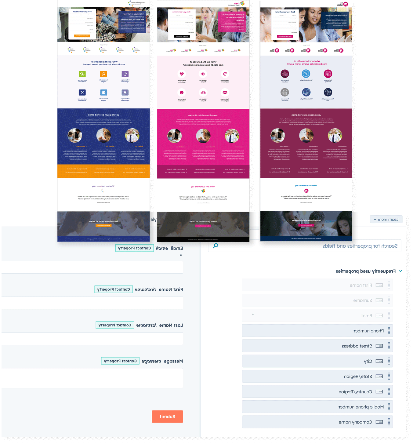landing page designs