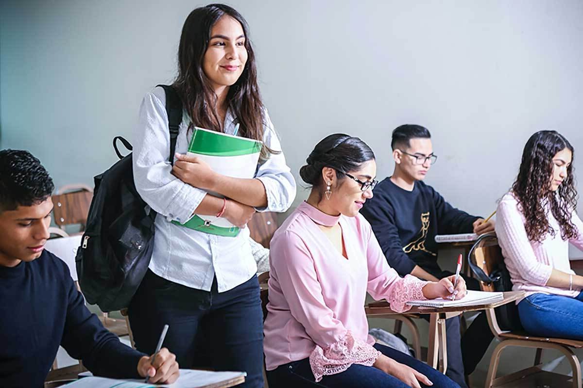 students in a classroom